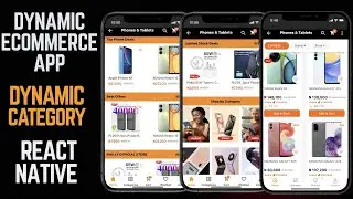 React Native / MongoDB Full Stack Multi Vendor Ecommerce Dynamic Category Page