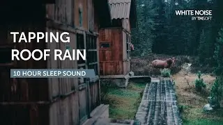 Metal Roof Rain Sleep Sound - 10 Hours - Black Screen