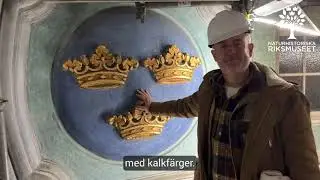 Så här ser kupolen på Naturhistoriska riksmuseet ut från insidan