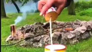 Trick of made tea in ground