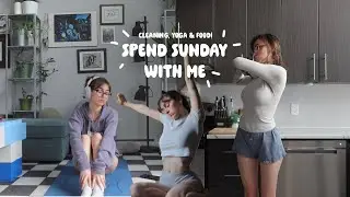 spend the day with me 💌🌧️ cleaning, yoga and food :)