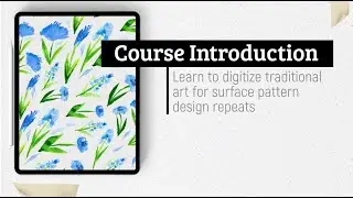 Course Trailer - Digitize traditional art work in Affinity Photo for surface pattern design