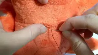 How to make plush: Ladder stitch openings closed