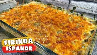 ISPANAĞI HAŞLAMAYIN ✋ BU ŞEKİLDE YAPINCA TADINA DOYULMUYOR 😍FIRINDA KAŞARLI ISPANAK TARİFİ  ✅