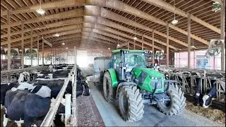 Mixing Feed & Feeding Cows on an Indiana Dairy Farm