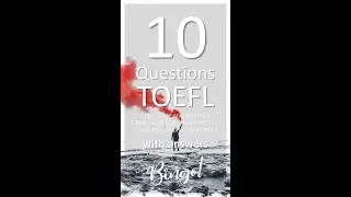 Shorts Compilation #28 | TOEFL Structure & Written Expression Questions