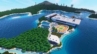 Minecraft: STUNNING Modern Mansion (Beach House)