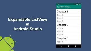 Expandable ListView in Android Studio