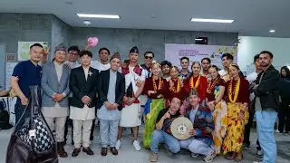 Multi cultural program at jeju 🇰🇷 🇳🇵 #Representnepal #aabukhaireni5in5group #dance
