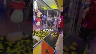 Crowd Cheers Me On at Giant Squishmallow Claw Machine 