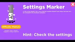 How to get Settings Marker - Find The Markers