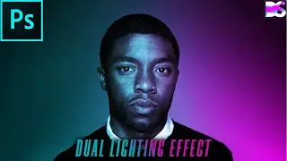 Dual Lighting Effect with Just 2 Layers in Photoshop!