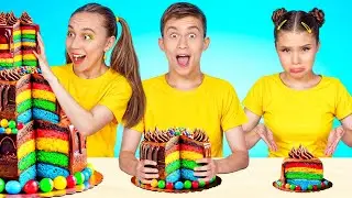 Большая, Средняя и Маленькая еда | Челлендж от Olala