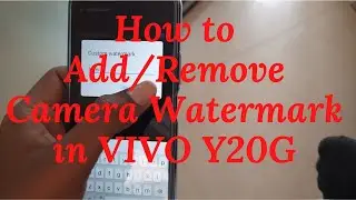 How to add signature name in VIVO Y20G camera | How to Add Camera Watermark in VIVO Y20G
