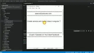Create service and model class in #angular Tutorial 8