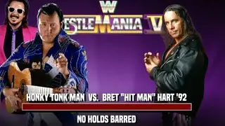 Oldschool WWE 2K24 Gameplay DLC Bret Hart VS Honky Tonk Man with Jimmy Hart