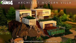 ARCHITECT MODERN VILLA | No CC | Speedbuild | Les Sims 4