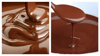 صوص الشوكولاته الاقتصادي ب 4  مكونات بس لتغطية الكيك و السينابون بدون شيكولاتة 🍫