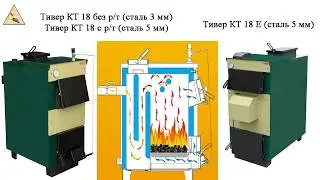 Котел Тивет КТ 18 (сталь 5 мм) / Тивер КТ 18 Е (сталь 5 мм)