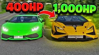 Building a TWIN TURBO Lamborghini Huracan in BeamNG Drive