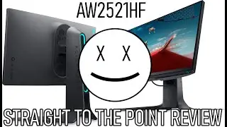 BEST GAMING MONITOR ?!? | Straight To The Point Review | Alienware AW2521HF