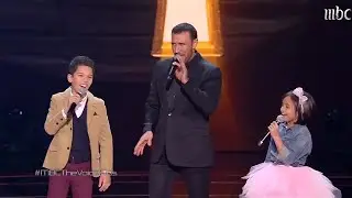 عيوني روحي كبدي- كاظم الساهر وماريا قحطان وحمزة لبيض