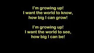 Early years song: I'm growing up!