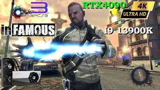 inFAMOUS  4K (3 X IR ) Unlock 60FPS | RPCS3 v0.0.26-14723 | i9 13900K + RTX 4090