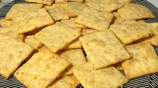 Very tasty HOMEMADE CRACKERS! No sugar! Eaten VERY quickly! #cracker #crackers
