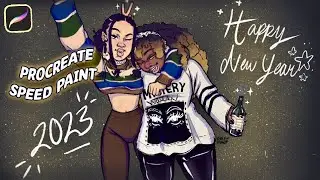 Happy New Year 🥳🎊  | Procreate Sketch of my NEW OC's