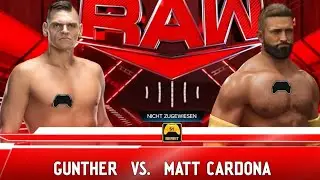 WWE 2K24 GAMEPLAY Gunther VS Matt Cardona
