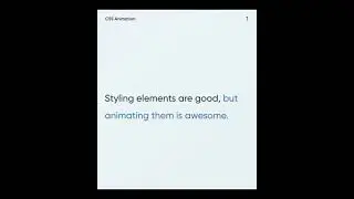 Animate Your Life using css 