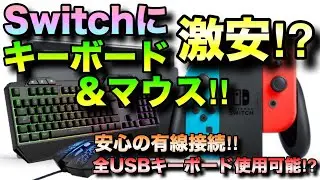 激安でNintendo Switchにキーボードマウスが繋がるアイテムを使ってみた！