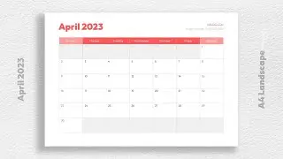 Blank April 2023 Calendar Free Download