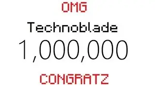 Technoblade gets 1 MILLION SUBSCRIBERS (Timelapse)