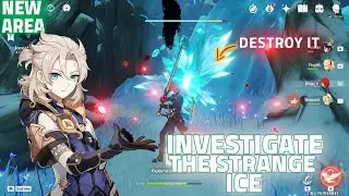 In the mountains Genshin impact investigate the strange ice Quest Guide
