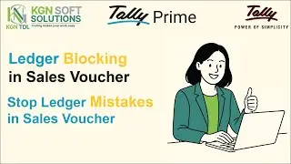 Ledger Blocking In Sales Voucher | Tally Prime
