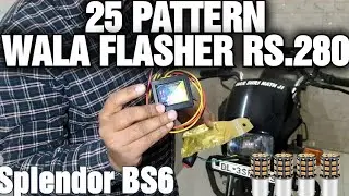 Hero SPLENDOR bs6 indicator flasher Installation 25 pattern|| SPLENDOR modified 2024. part 2