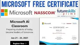 Microsoft AI Classroom with Verified Certificate || One day Training 