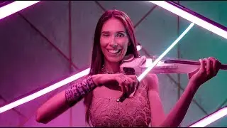 Neon light bow Stefaniya Violin
