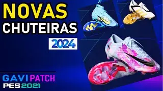 PES 2021 ATUALIZADO - Novas chuteiras 2024 [GAVI PATCH]