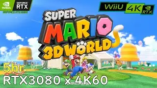 SUPER MARIO 3D WORLD 5hr long play / RTX 3080 4K60 / WiiU emulator CEMU PC