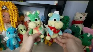 Игрушки крючком Все мои драконы.