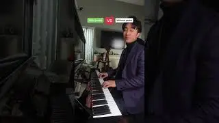How piano sounds without pedal (up theme song) 