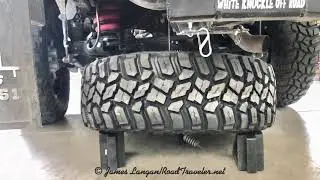 Fitting 35-inch spare under fourth-generation Dodge/Ram 2500 pickup.