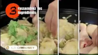 Курица с оливками и рубленной зеленью в тажине