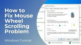 Fix Mouse Scroll up and Down Problem Mouse Scroll Not Working Properly