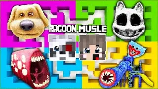 РАКУН И ДОЧКА НАШЛИ SCP ЛАБИРИНТ В МАЙНКРАФТ НУБ И ПРО MINECRAFT ФИЛЬМ