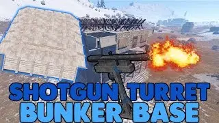 《RUST BASE BUILDING》NEW  Shotgun Turret Trap BUNKER Base Design