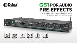 D Debra Audio G51 Professional Digital Pre-stage Effect Anti-howling Audio Processor